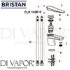 Bristan Claret 1 Hole Bath Filler Spares